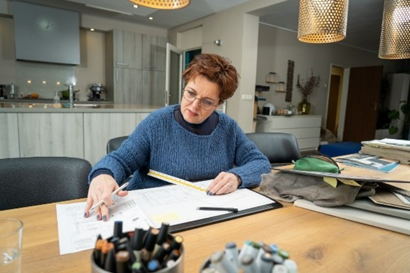 Steffi Jacobs  interieurstyliste schetsen